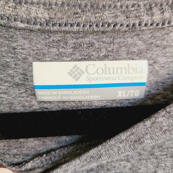 Columbia Mens XL Heather Grey Omni-Wick Regular Fit Performance T-Shirt - Picture 3 of 10